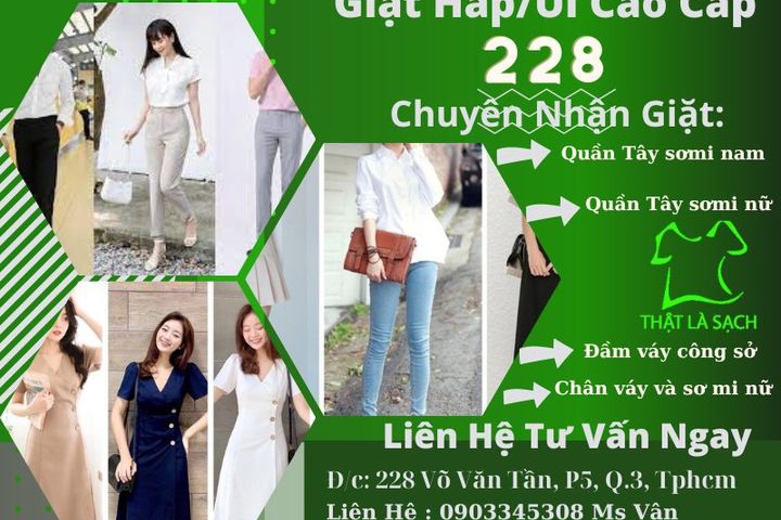 Giặt hấp đồ cao cấp các loại tại tphcm