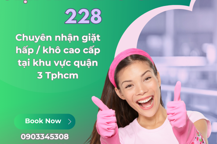 Đơn vị giặt hấp, khô uy tín tại quận 3 tphcm